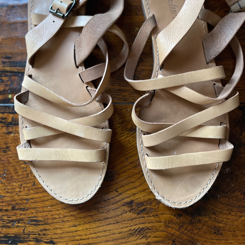 Madewell Women's Tan Leather Sandals